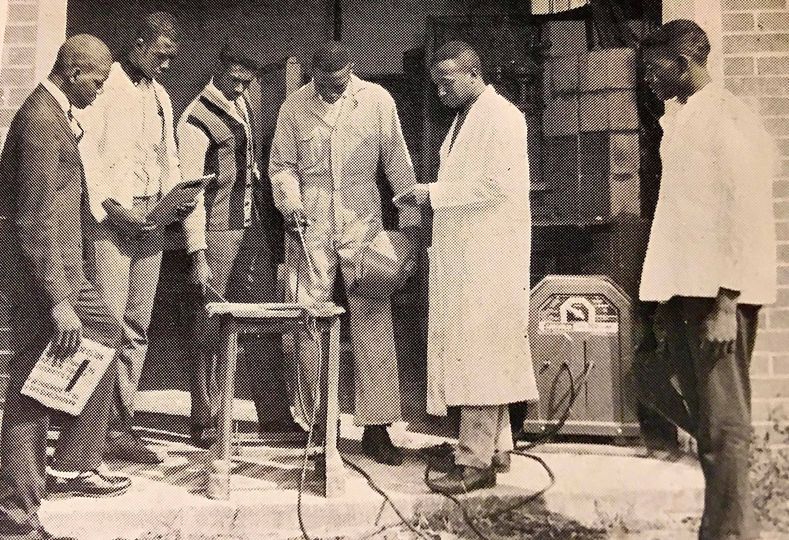 Students in the agriculture and welding class