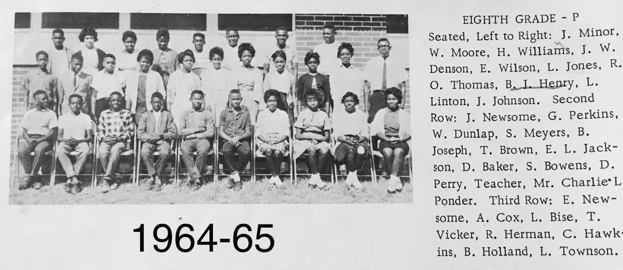 The eigth grade students of 1965