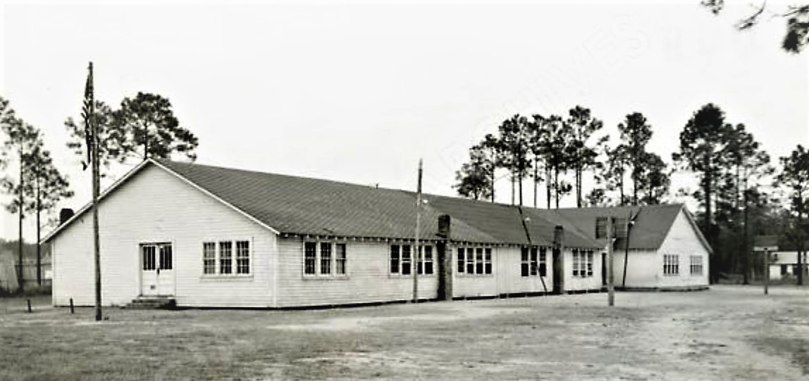 The Atkinson County Training School building in the 1950's