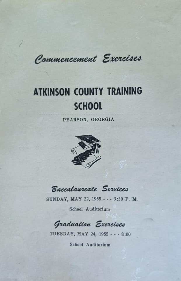 a paper introducing the commencement event for the school in 1955