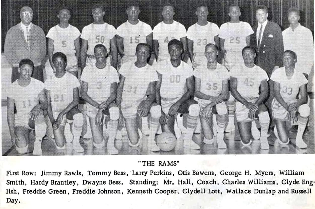 The 1967-1968 boys basketball team